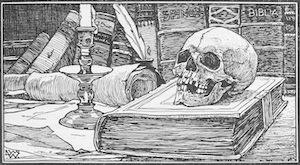 Book & Skull