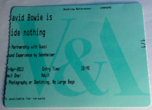 Bowie Is Ticket